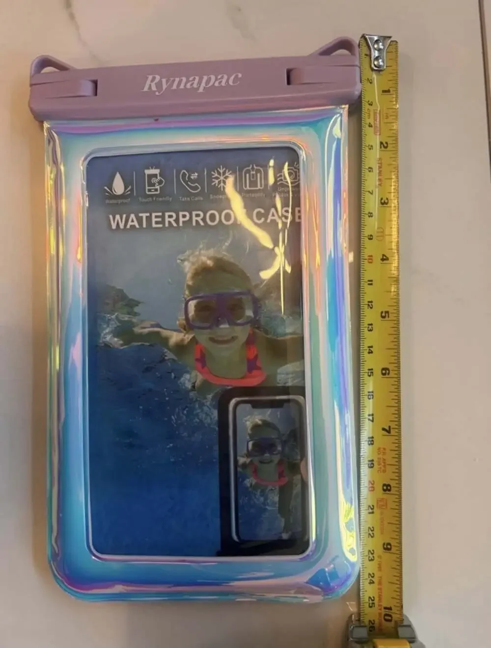 Waterproof Phone Pouch Floating, IPX8 Underwater Cellphone Holder With Lanyard